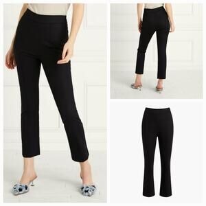 Hill House Black Ankle Cropped Pants Tailored Fit